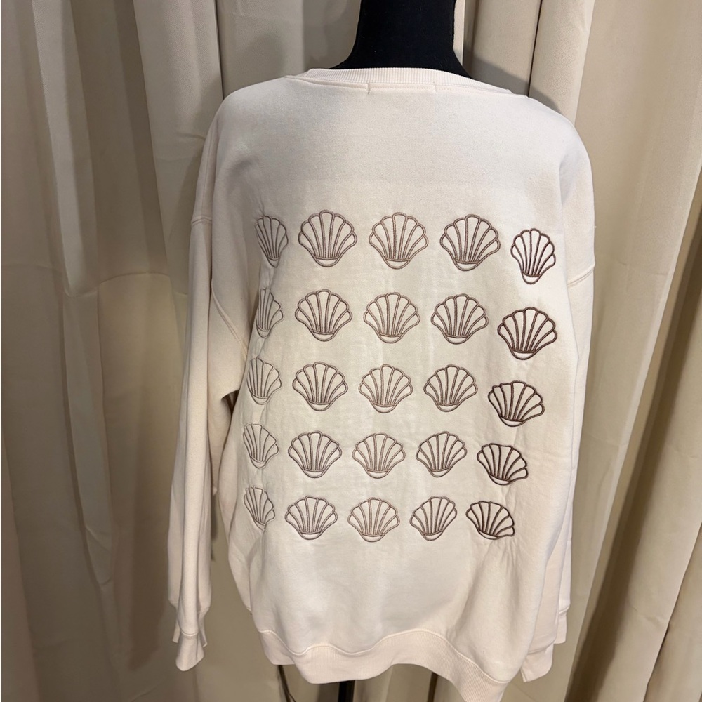 Ocean Drive Cream Sweatshirt - Picture 2 of 3